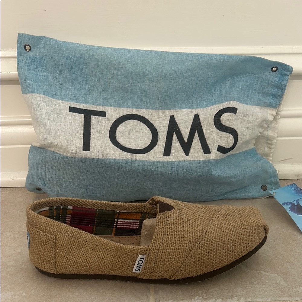 TOMS Burlap Slip-On Shoes